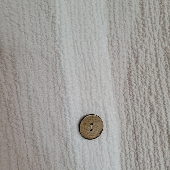 Peck & Peck White Collared Button Down Shirt Size Women's Petite Medium NEW - Picture 6 of 9